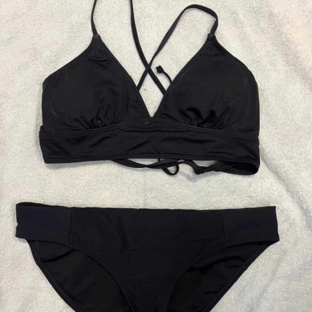 Black Athleta two piece swimsuit